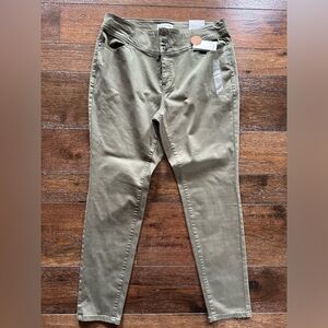 Lane Bryant Olive Green Jeggings